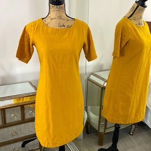 Mustard yellow dress